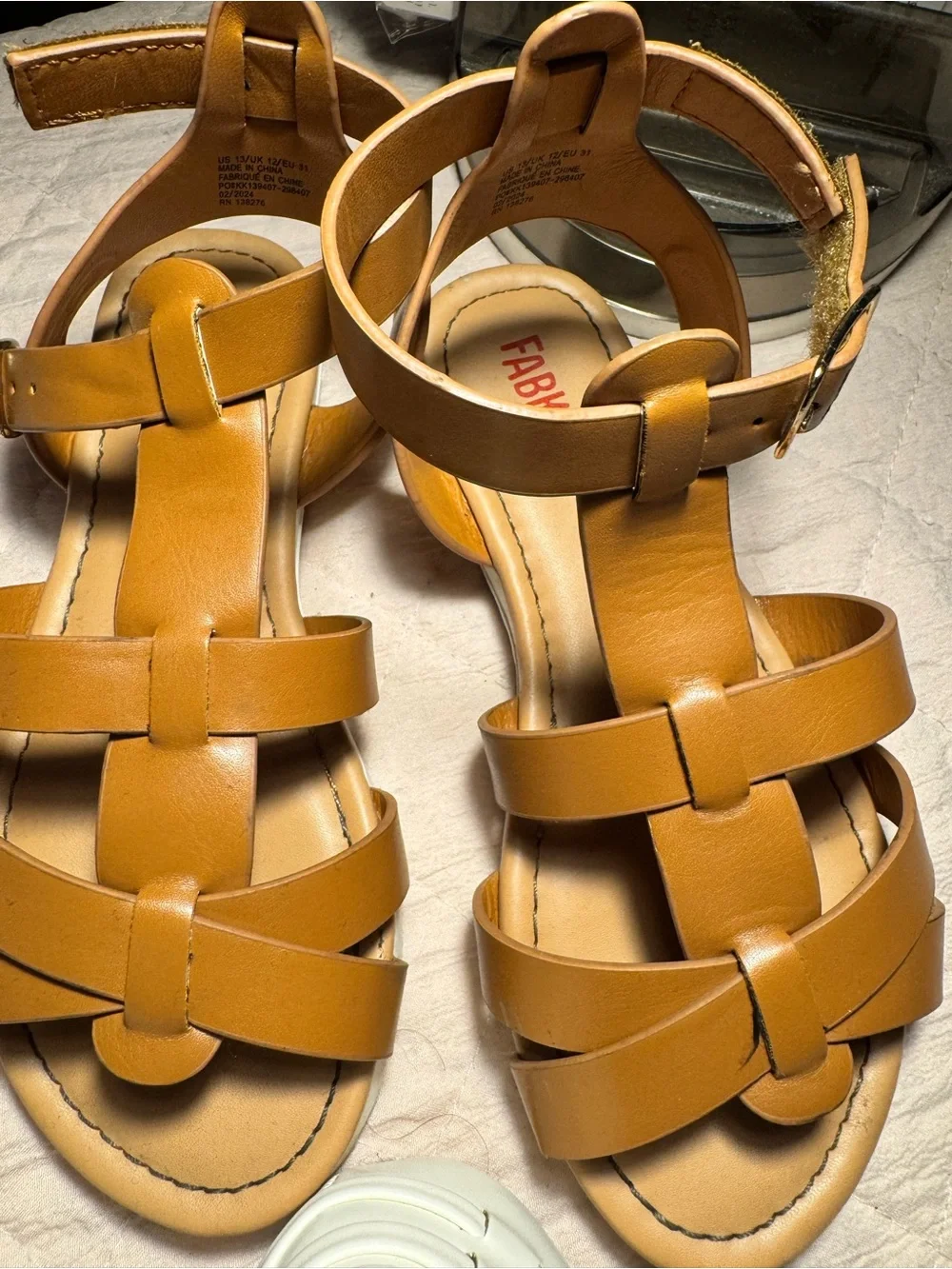 Set of 4 girls sandals some new and some barely worn